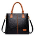 Women's Large Capacity PU Leather Tote Bag – Minimalist Urban Shoulder Bag SF