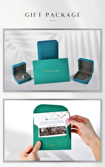 Moissanite Stud Earrings – 2ct D-Color Round Cut