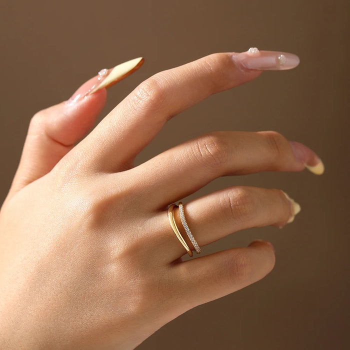 S925 Moissanite Ring – D-Color VVS1 Stone in 18K Gold Plating