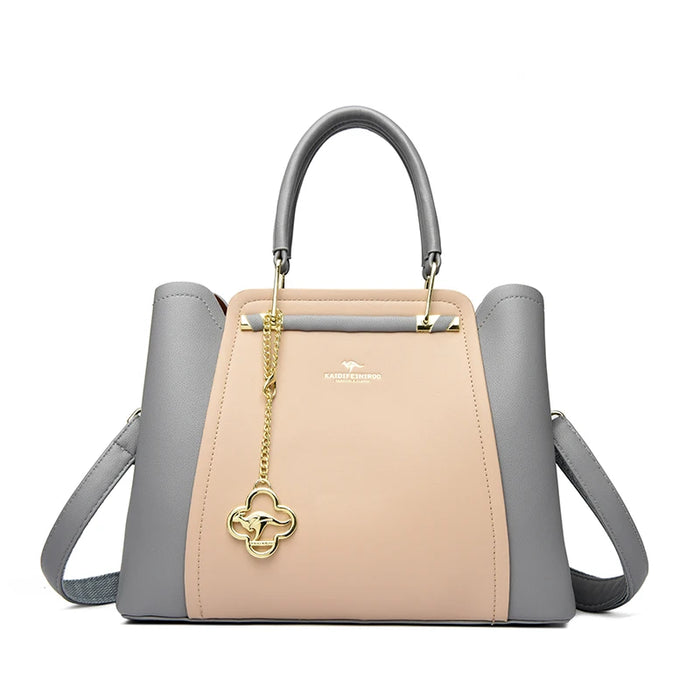 Designer Inspired PU Leather Shoulder Bag – Luxury Casual Tote for Women - Samanta Factory