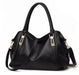 Women's PU Leather Shoulder Bag – Large Capacity Casual Zipper Handbag SF