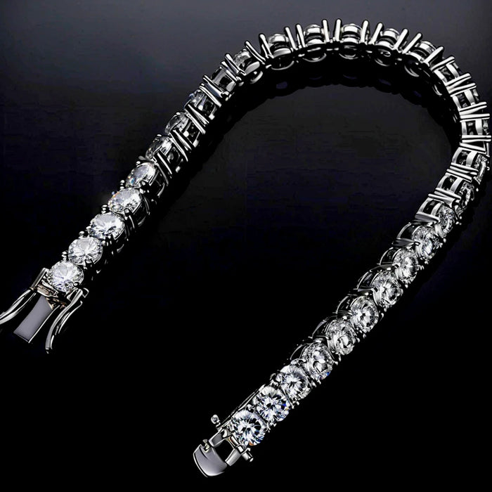 Moissanite Vintage Bracelet – 925 Sterling Silver Unisex Jewelry - Samanta Factory