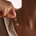 Custom Name Necklace – Gold Letter Pendant for Women SF