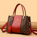 Luxury Fashion Print Handbag – Large Capacity Soft Leather Shoulder & Crossbody Bag for Women - Samanta Factory