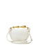 Women's Half Moon Straw Bag – Woven Bucket Crossbody Shoulder Bag for Summer Beach SF