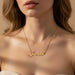 Custom Name Necklace – 18K Gold Plated Personalized Heart Pendant for Women SF