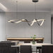 Smart dimmable black aluminum ceiling light with LED chips, remote control, and 3 adjustable color modes for living rooms, bedrooms, and hotels.