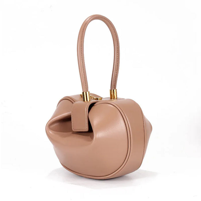Leather Bucket Bag – Stylish Shoulder Handbag for Women - Samanta Factory