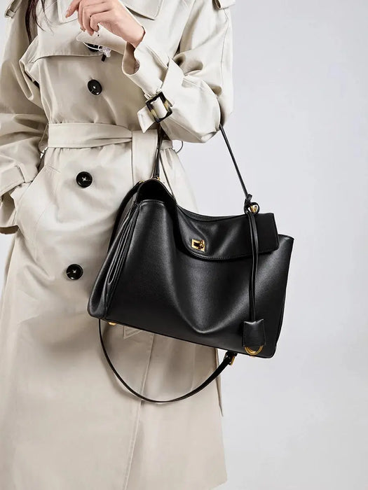 Leather Satchel Bag – Soft Casual Crossbody Style SF