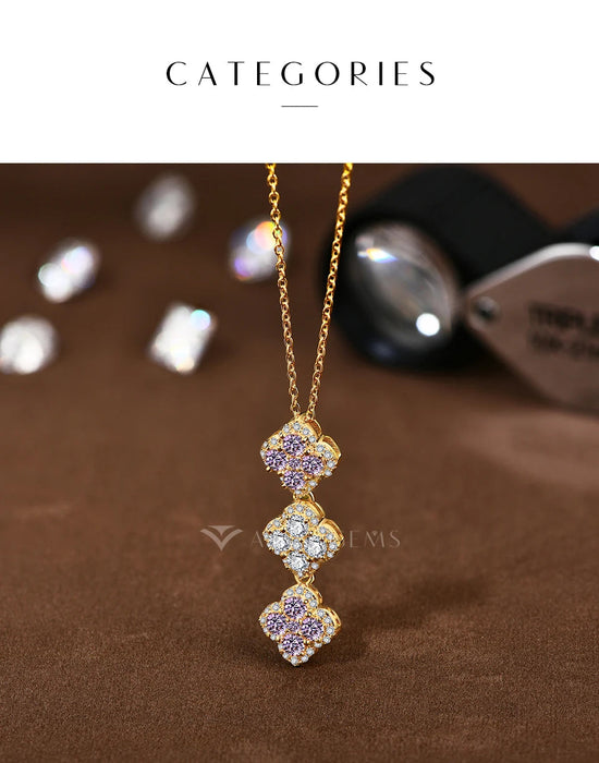 Moissanite Pendant Necklace – VVS1 D Color SF