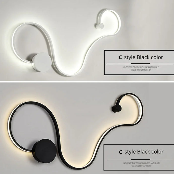 LED Wall Lamp – Modern Dimmable Up & Down Sconce with Remote - Samanta Factory