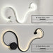 LED Wall Lamp – Modern Dimmable Up & Down Sconce with Remote - Samanta Factory