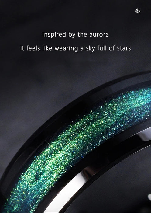 Tungsten Ring – Star Design with Custom Engraving SF