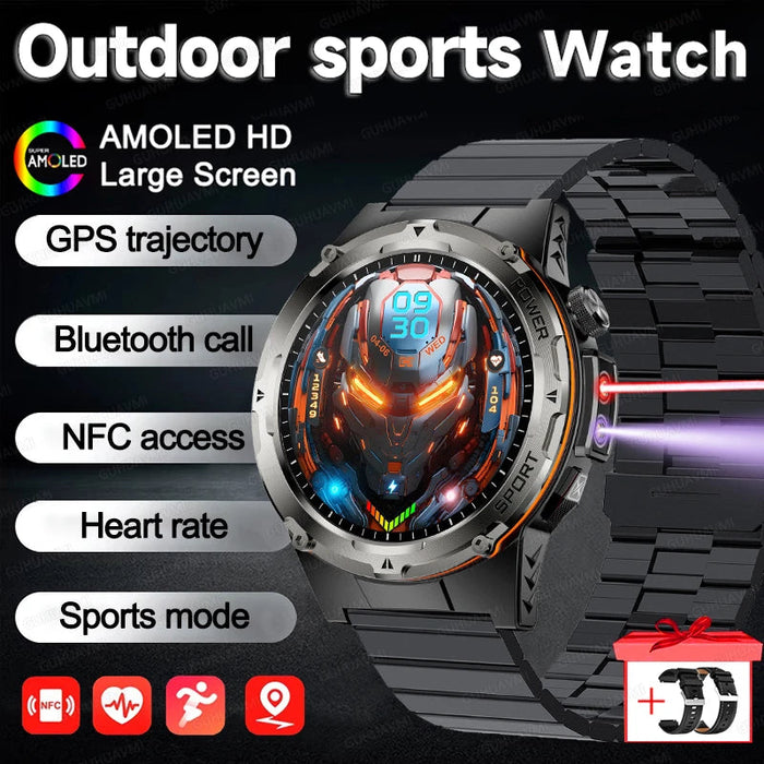 Outdoor Sports Smartwatch – 1.39″ AMOLED, GPS & Swimming Mode SF