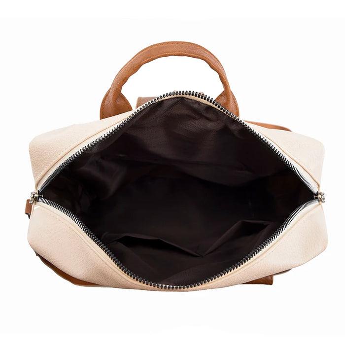 Compact PU Softback Backpack – Fashionable Tassel Design for Women