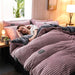 3-Piece Winter Velvet Duvet Cover Set – Soft Warm Fleece with Pillowcases, Twin to King Size" - Samanta Factory