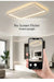 Modern Ultra-Thin LED Ceiling Light – Remote Control, Dimmable, Energy-Saving Lighting Fixture - Samanta Factory