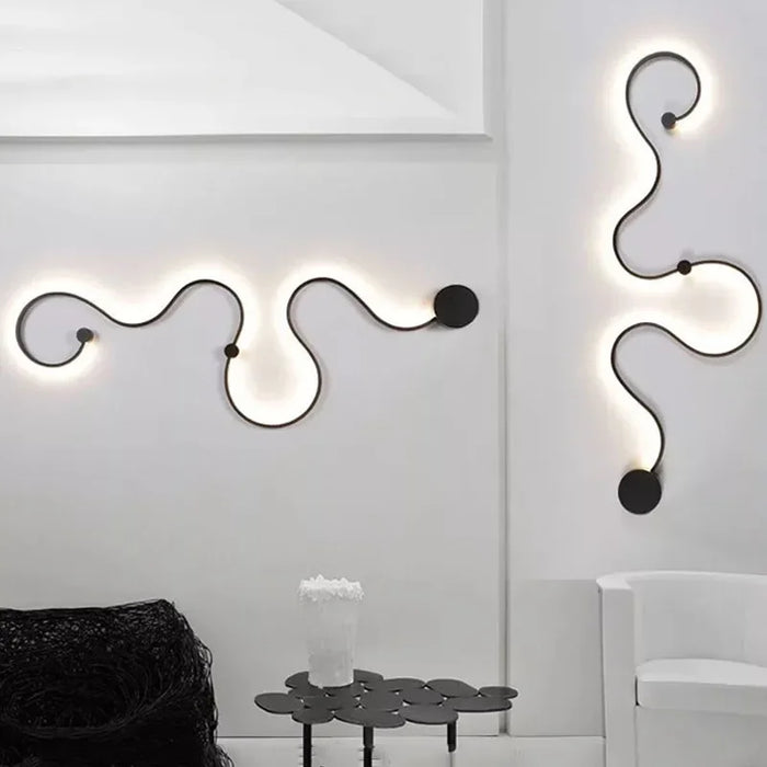 LED Wall Lamp – Modern Dimmable Up & Down Sconce with Remote - Samanta Factory
