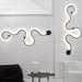 LED Wall Lamp – Modern Dimmable Up & Down Sconce with Remote - Samanta Factory