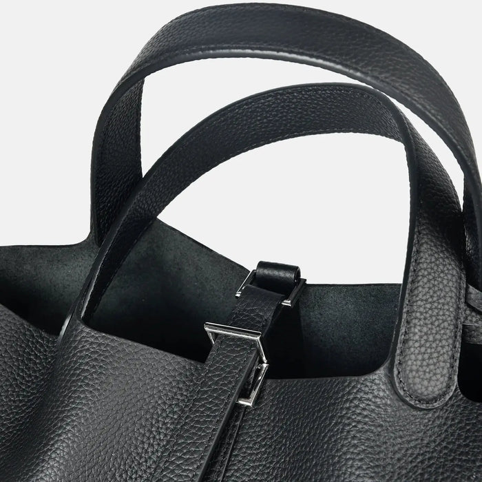 Cowhide Leather Bucket Bag – Soft Fashion for Four Seasons SF