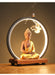 Ceramic Sakyamuni Buddha Incense Burner with LED Light - Samanta Factory