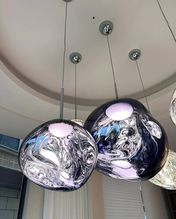 Smart Dimmable Pendant Light – Polished Chrome LED Cord Fixture - Samanta Factory