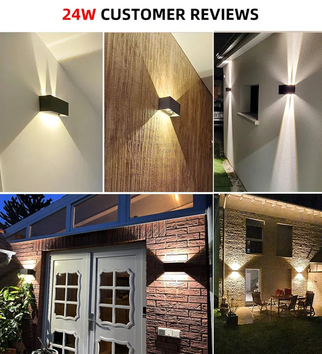 Outdoor LED Wall Light – Adjustable Beam IP65 Waterproof SF
