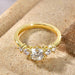 Ehhai Certified D Color VVS1 Lab Created Imitation Diamond Moissanite Ring for Women Engagement Rings Wedding Fine Jewelry Gifts SF