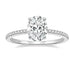 Sterling Silver Oval CZ Ring – Sparkling 3-Carat Simulated Diamond SF