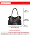 Genuine Leather Shoulder Bag – Elegant Casual Tote with Beading & Sequins for Women - Samanta Factory