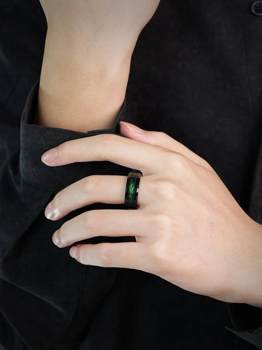 Tungsten Ring – Star Design with Custom Engraving SF