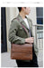 Men’s Business Satchel Bag – Slim PU Leather Shoulder Bag SF