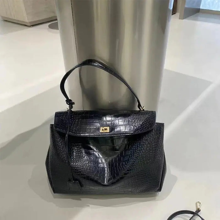 Denim Shoulder Bag - Soft Casual Tote Design SF