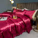 Schpert Rayon Bedding Set – Solid Color Duvet Cover with Pillowcases and Sheet, Twin to King - Samanta Factory