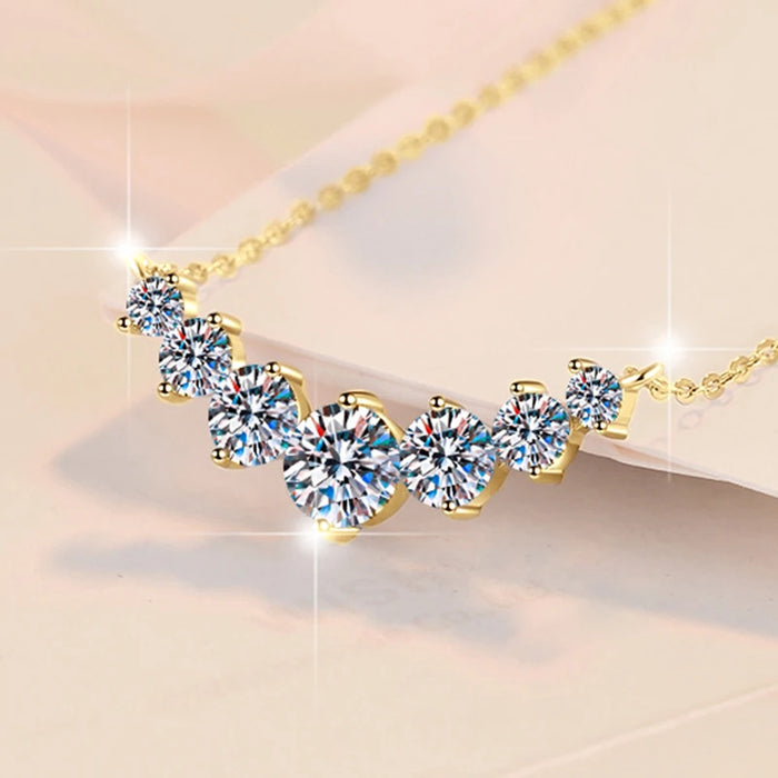 Moissanite Pendant Necklace – D Color VVS1 Sparkle in 925 Sterling Silver