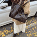 Vintage PU Leather Shoulder Tote – Soft Casual Bag with Lock Closure - Samanta Factory