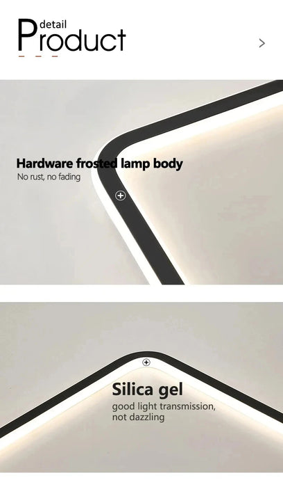 Modern Ultra-Thin LED Ceiling Light – Remote Control, Dimmable, Energy-Saving Lighting Fixture - Samanta Factory