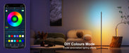 Modern RGBIC Smart Floor Lamp with 16M Colors, Music Sync & Remote App Control - Samanta Factory
