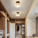 Modern LED Ceiling Light – Wooden & Glass Fixture for Home Lighting - Samanta Factory