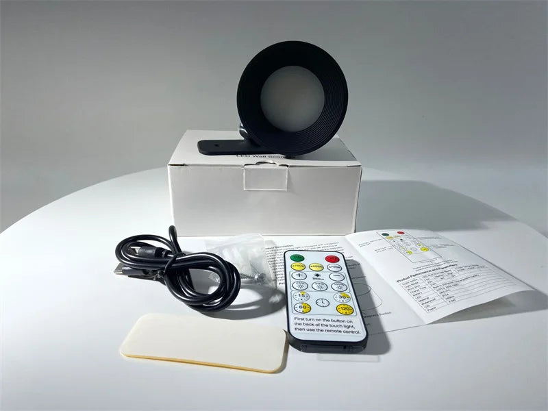 Rechargeable LED Wall Light – Touch Control with 3 Colour Modes & Adjustable 360° Rotation