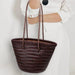 Hand-Woven Tote Bag – French Style Basket Shoulder Bag SF