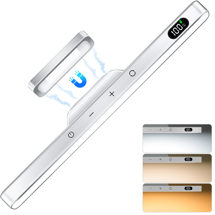 Rechargeable LED Night Light Bar – 3 Color Modes, Touch & Remote Control, Magnetic USB Desk Lamp - Samanta Factory