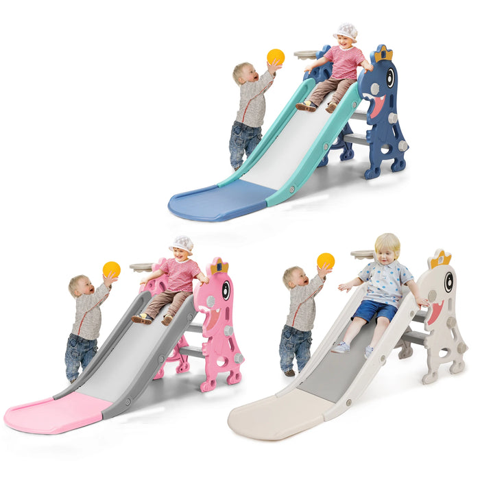 Kids Indoor Dinosaur Slide – Foldable Play Slide with Non-Slip Stairs for Ages 1–8