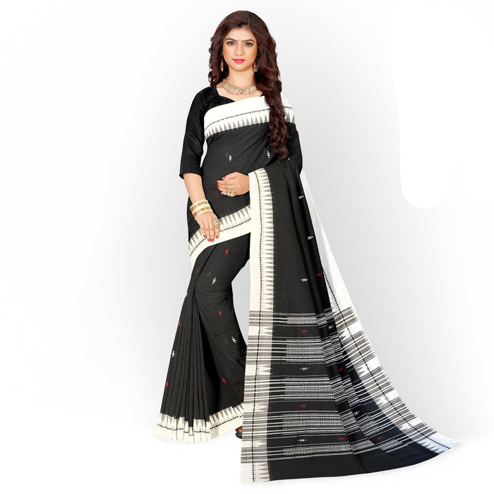 Kotpad Saree – Handwoven Organic Cotton & Tussar Silk with Tribal Motifs