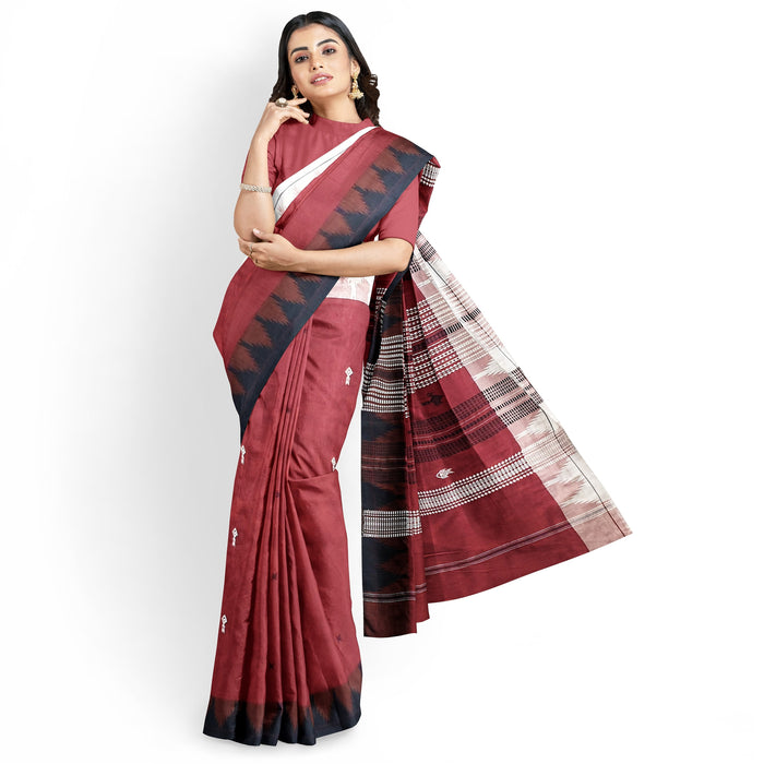 Kotpad Handloom Saree – Eco-Friendly Tribal Motifs in Cotton & Tussar Silk