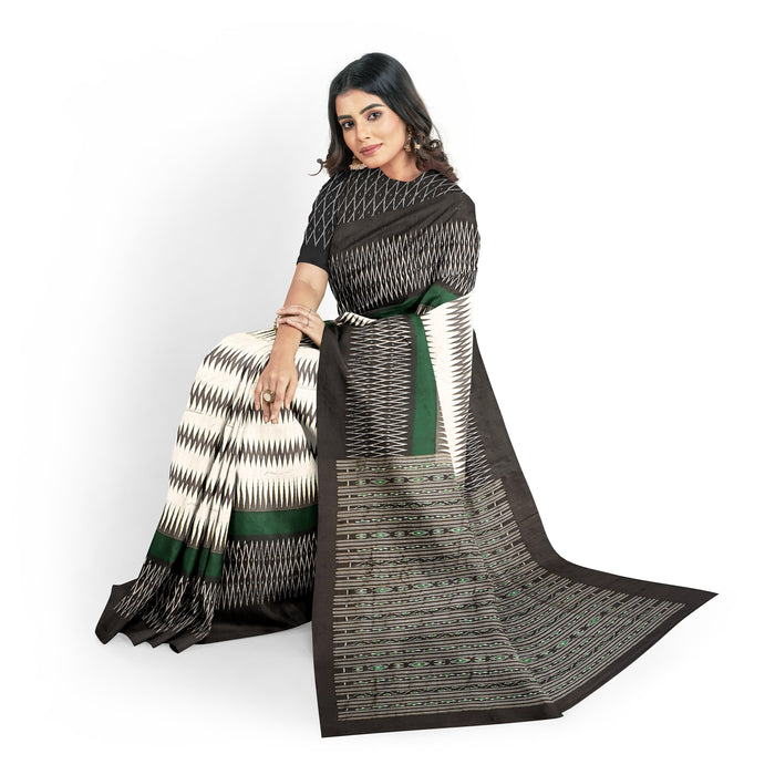 Sambalpuri Handloom Saree – Exquisite Ikat with Cultural Odia Motifs