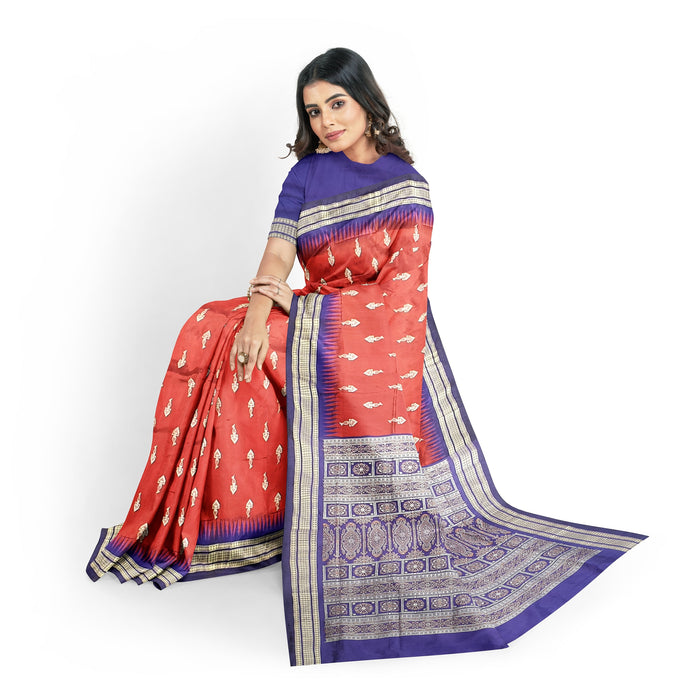 Sambalpuri Saree – Handwoven Ikat with Authentic Odia Motifs
