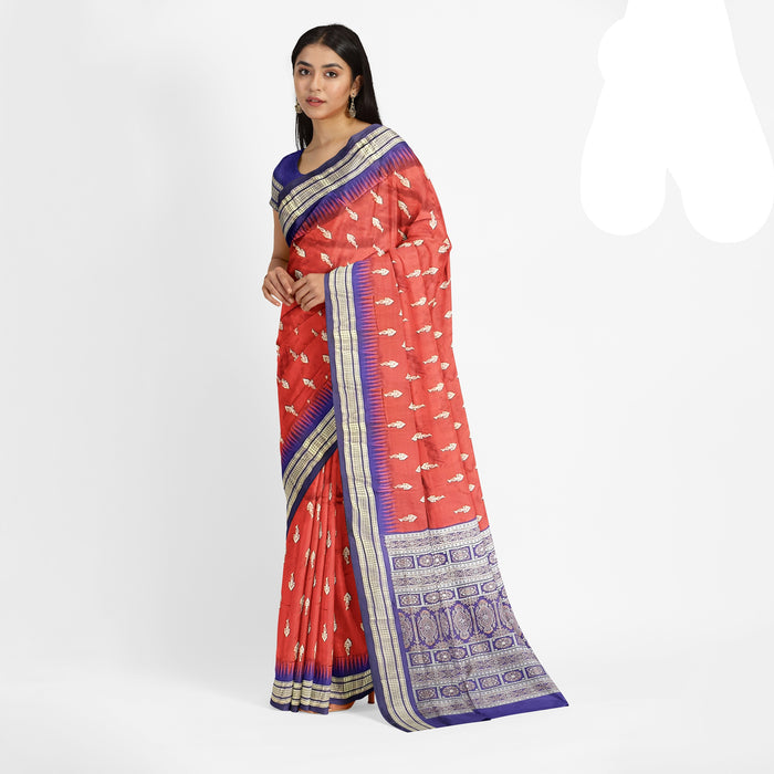 Sambalpuri Saree – Handwoven Ikat with Authentic Odia Motifs