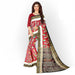Handwoven Khandua Silk Saree with lotus, animal, and geometric motifs from Odisha, India