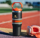 30oz Flip Straw Tumbler – Leakproof Vacuum Insulated Travel Mug with Handle